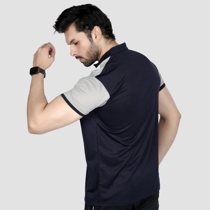 Dynamic Weave Dri-fit Polo Shirt for men in a breathable fabric for fitness and casual wear.
