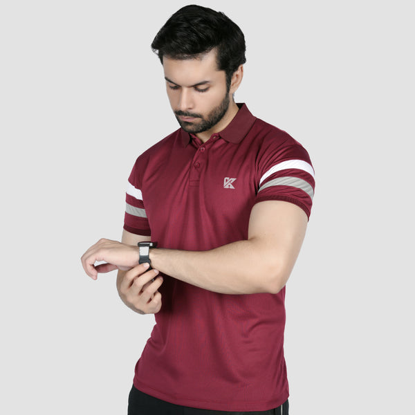 Fit Vibe Dri-fit Polo Shirt for men, ideal for fitness and casual outings.