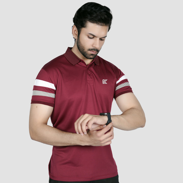 Fit Vibe Dri-fit Polo Shirt for men, ideal for fitness and casual outings.