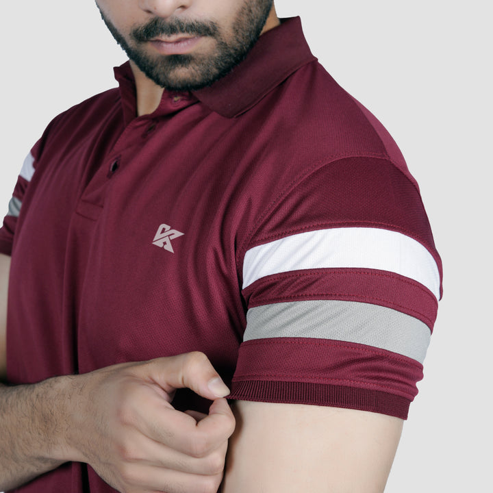 Fit Vibe Dri-fit Polo Shirt for men, ideal for fitness and casual outings.