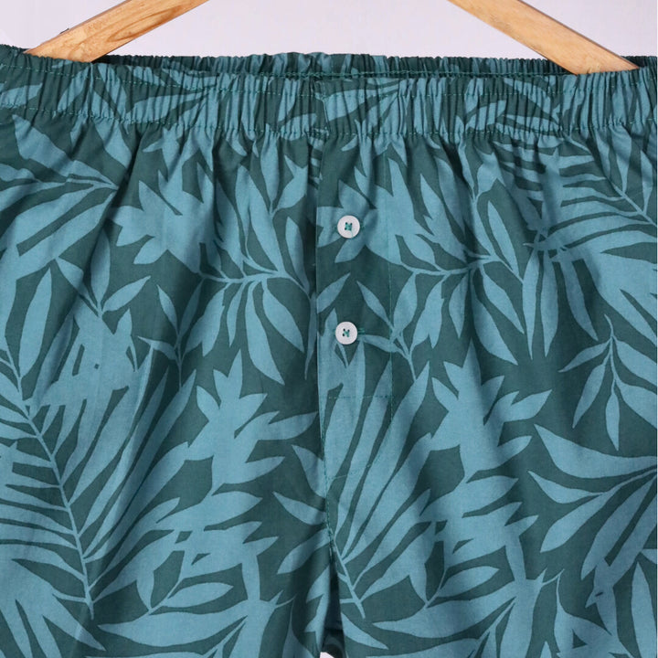 Blue cotton shorts