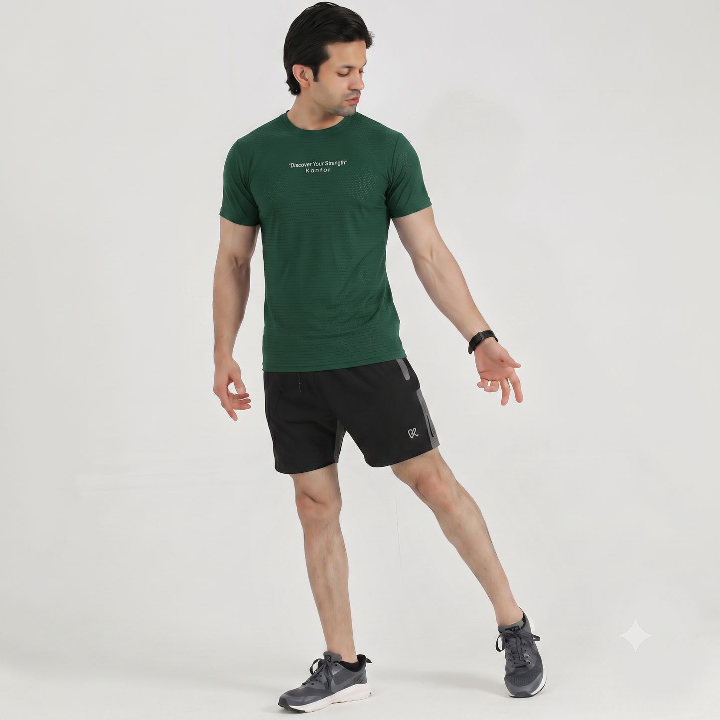 Discover Box Mesh Green T-Shirt