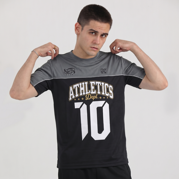Athletic Dept Grey & Black T-Shirt