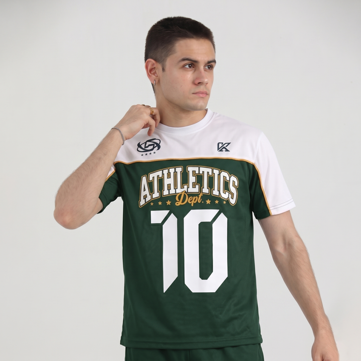 Athletic Dept Green & White T-Shirt