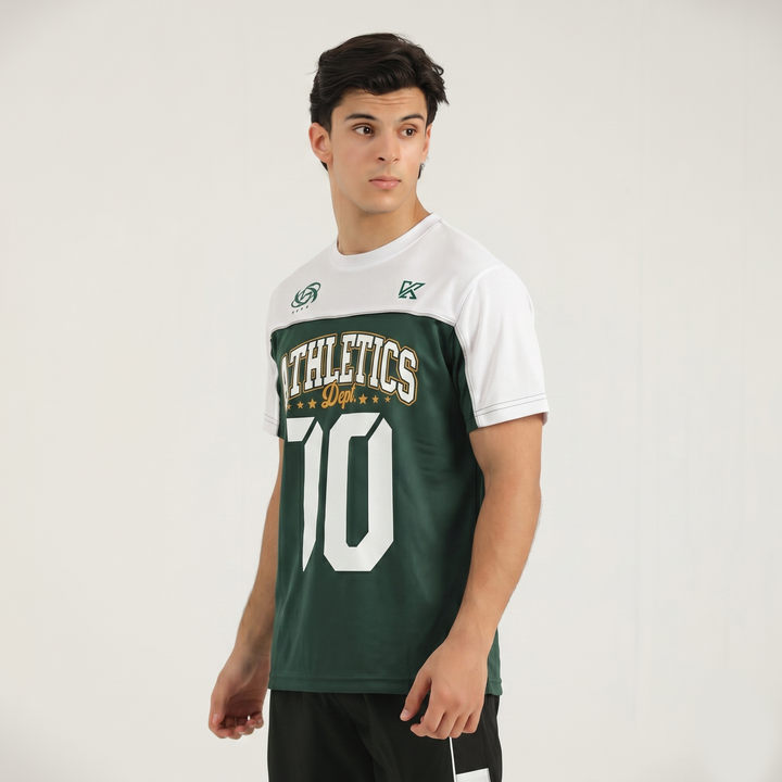Athletic Dept Green & White T-Shirt