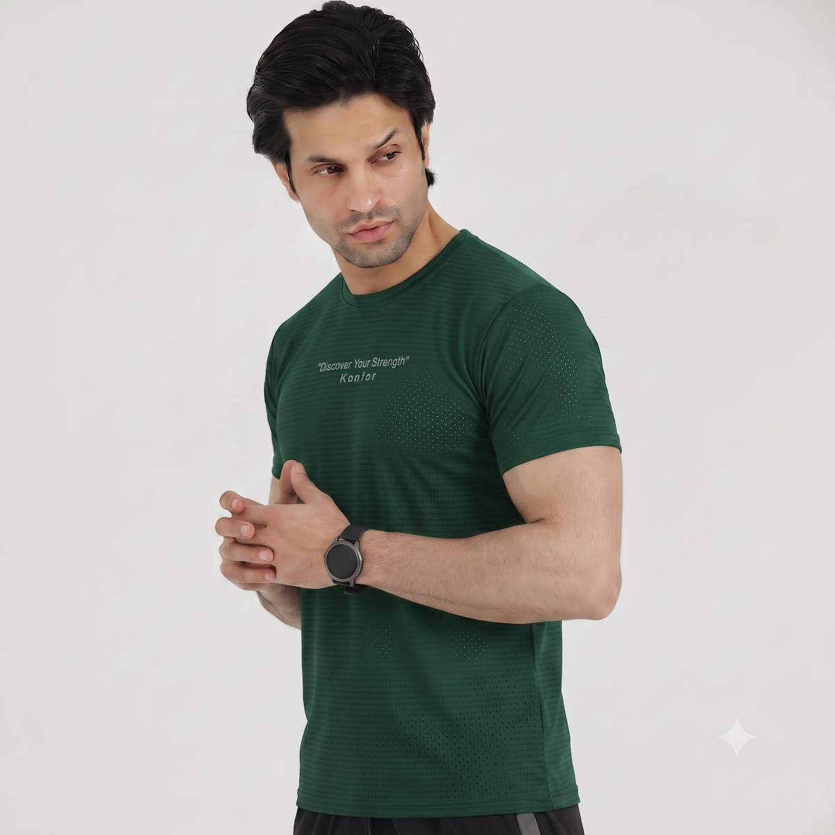 Discover Box Mesh Green T-Shirt