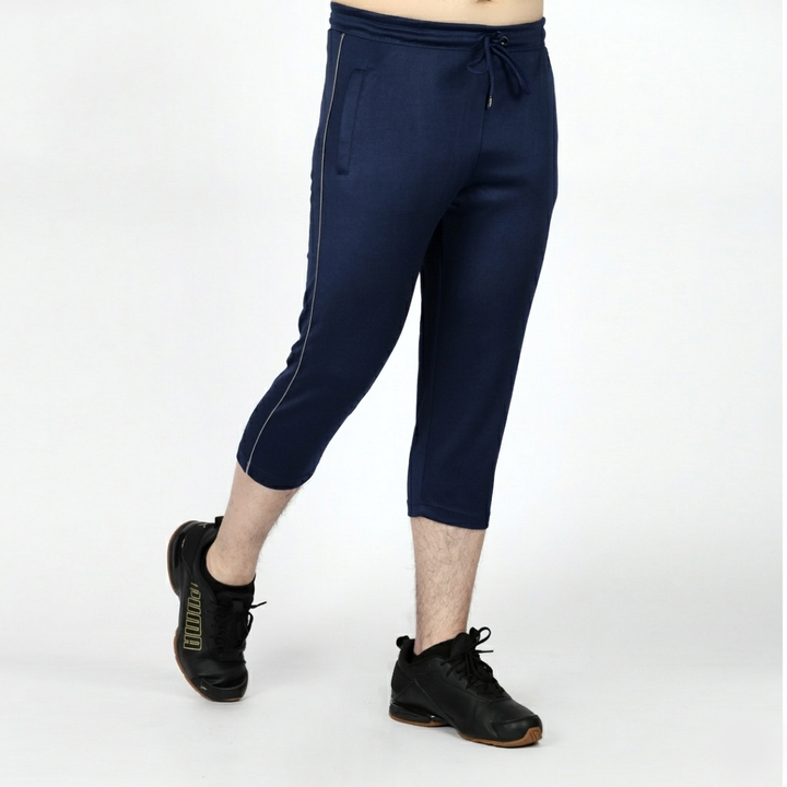 Stride 3-Quarter Navy Blue Shorts