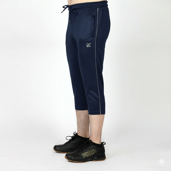 Stride 3-Quarter Navy Blue Shorts
