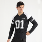 Football Sport Black Full Sleeve T-Shirt