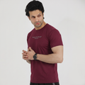 Discover Box Mesh Mehroon T-Shirt