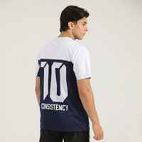 Athletic Dept Blue & White T-Shirt - Messi 10 Number Jersey - Konfor