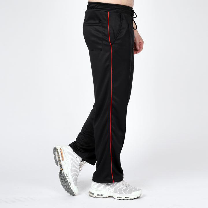 GlamGrid black baggy trousers for men