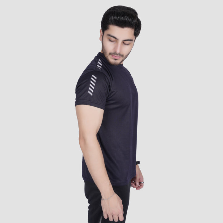 Hydro Navy Blue T-Shirt for men, athletic sportswear.