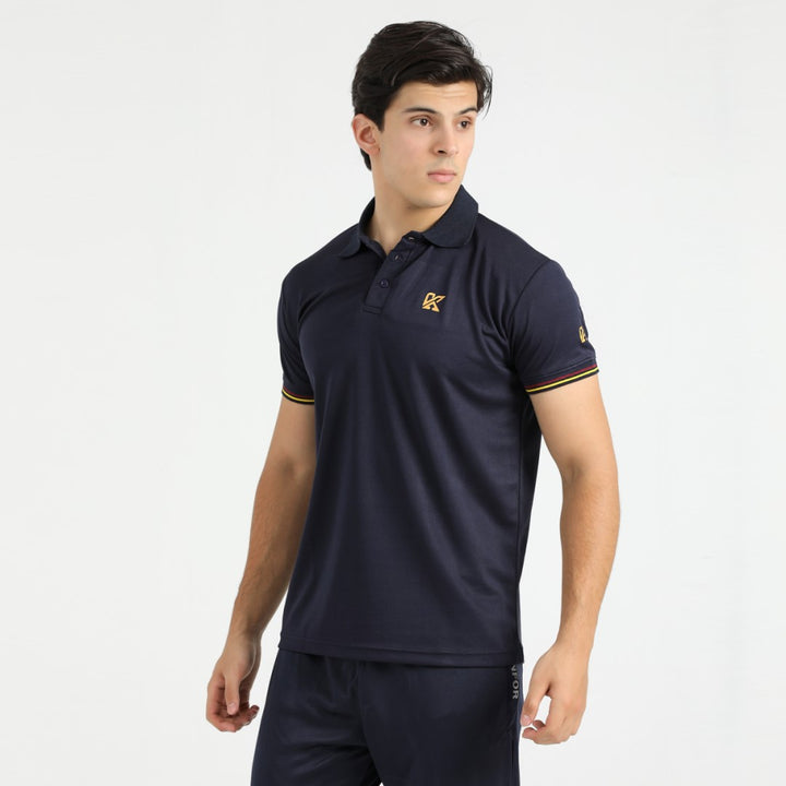 Ignite Blue Dri-fit Polo Shirt for men, combining style and performance.