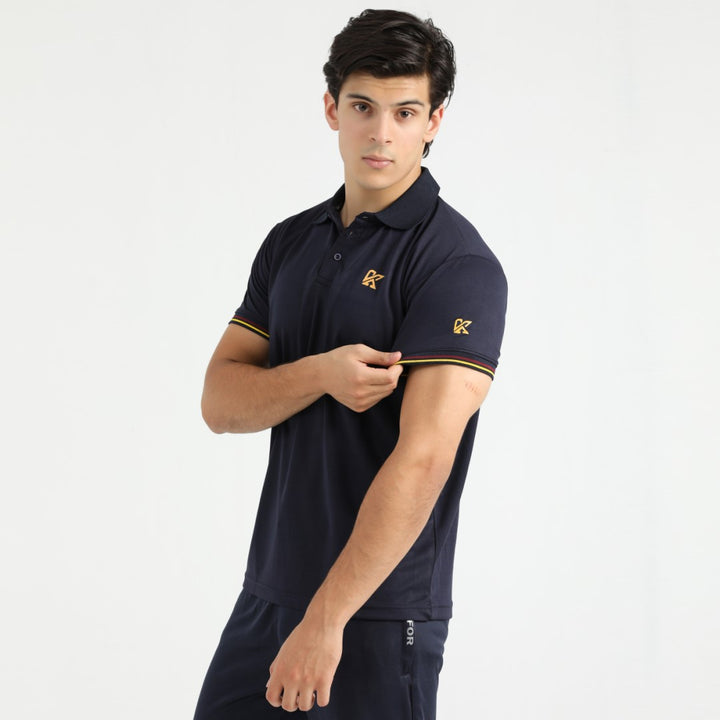 Ignite Blue Dri-fit Polo Shirt for men, combining style and performance.