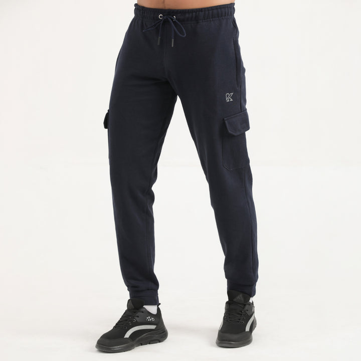 Indigo Expedition navy and side pocket Cargo Pants for man by konfor 