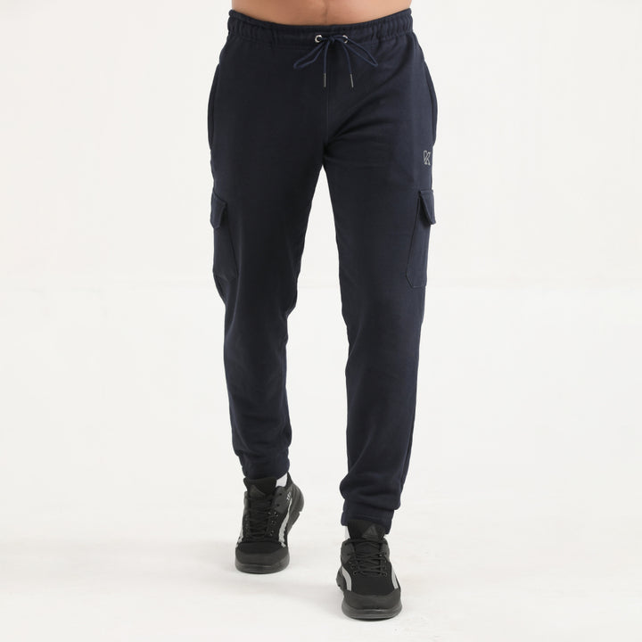 Indigo Expedition navy and side pocket Cargo Pants for man by konfor  