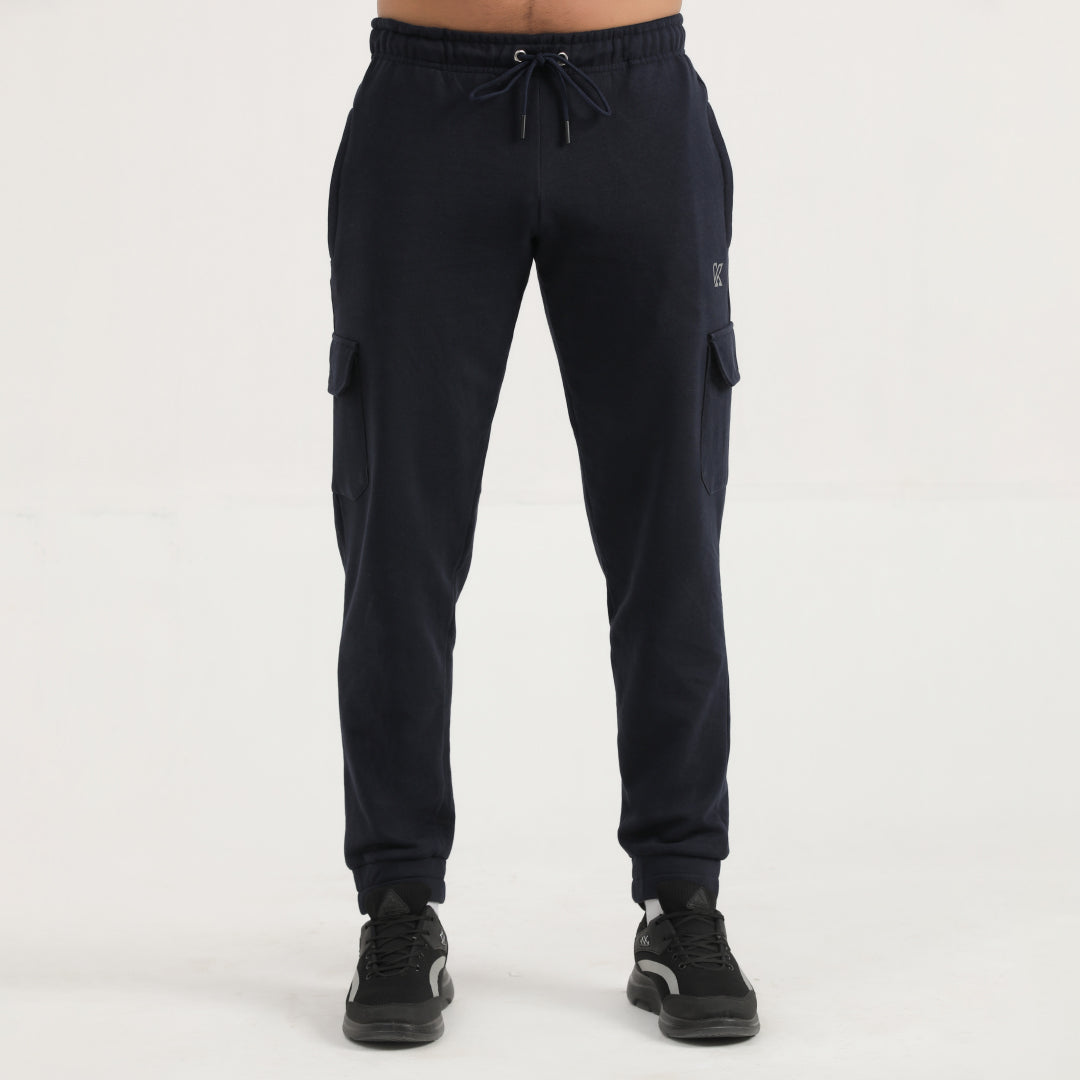 Indigo Expedition navy and side pocket Cargo Pants for man by konfor 
