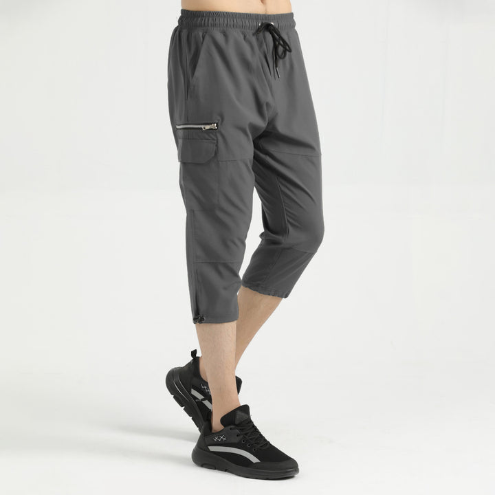 Intensity 3-Quarter grey and side pocket  Shorts for man by konfor 