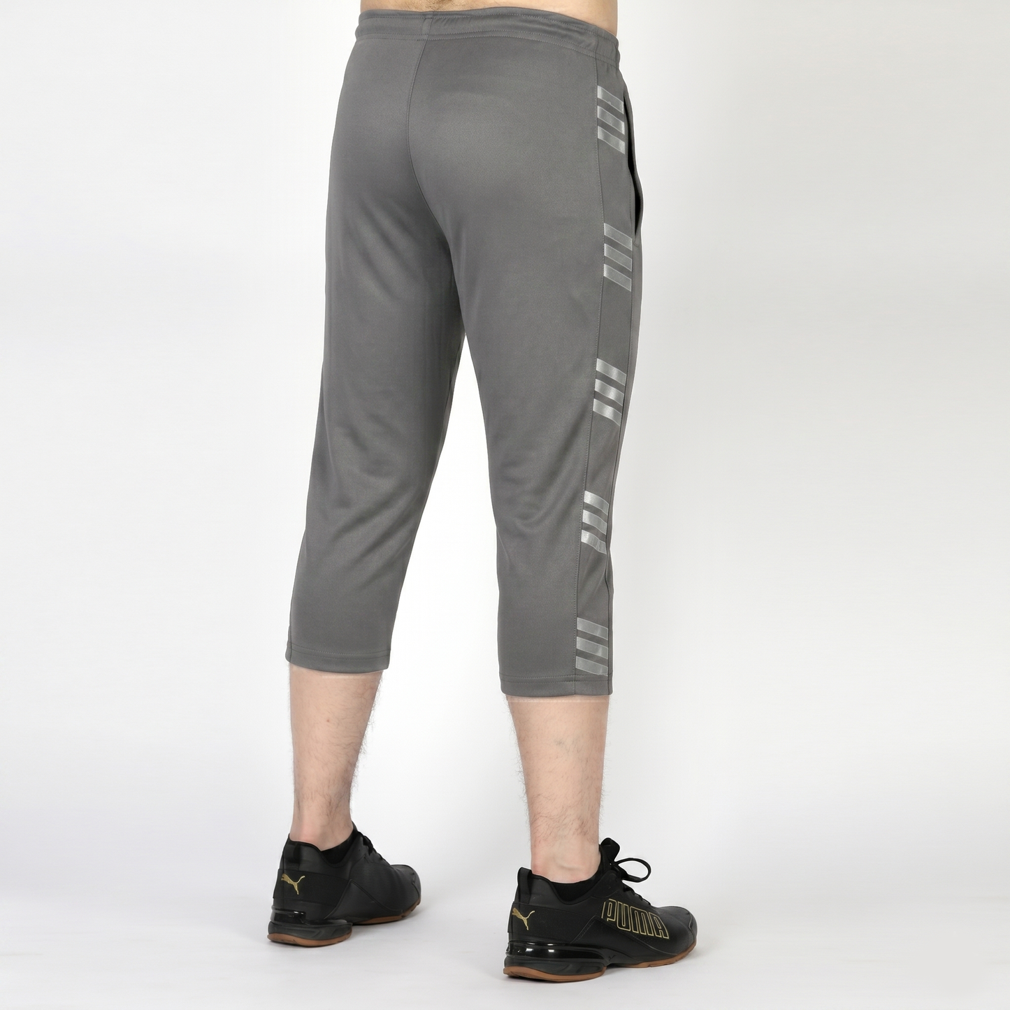Grey 3 Quarter Shorts for Men - Prayer Shorts for Men - Konfor