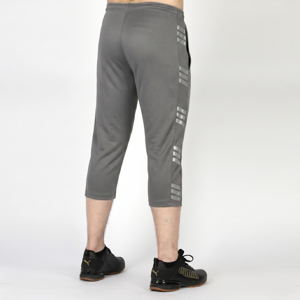 Grey 3 Quarter Shorts for Men - Prayer Shorts for Men - Konfor