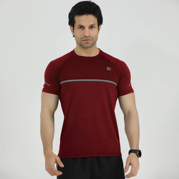 Mehroon Volcano 3.0 Dri-Fit T-Shirt for men.