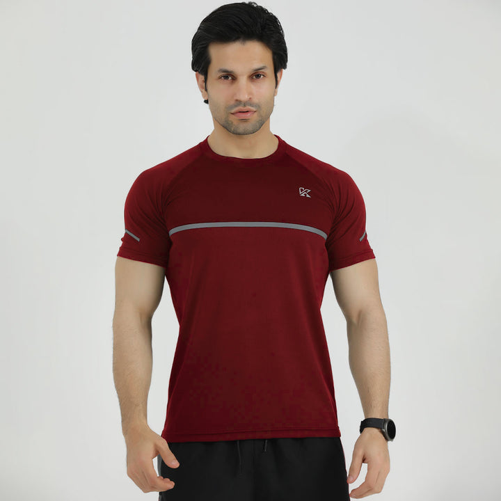 Mehroon Volcano 3.0 Dri-Fit T-Shirt for men.