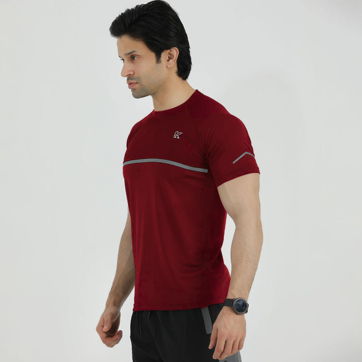 Mehroon Volcano 3.0 Dri-Fit T-Shirt for men.