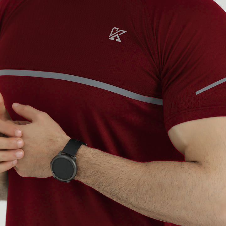 Mehroon Volcano 3.0 Dri-Fit T-Shirt for men.