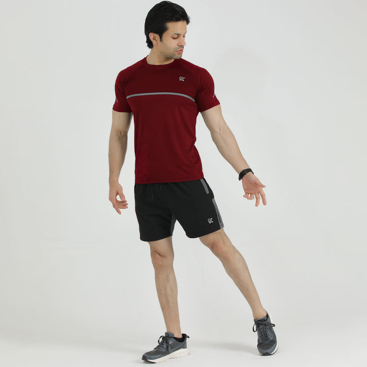 Mehroon Volcano 3.0 Dri-Fit T-Shirt for men.