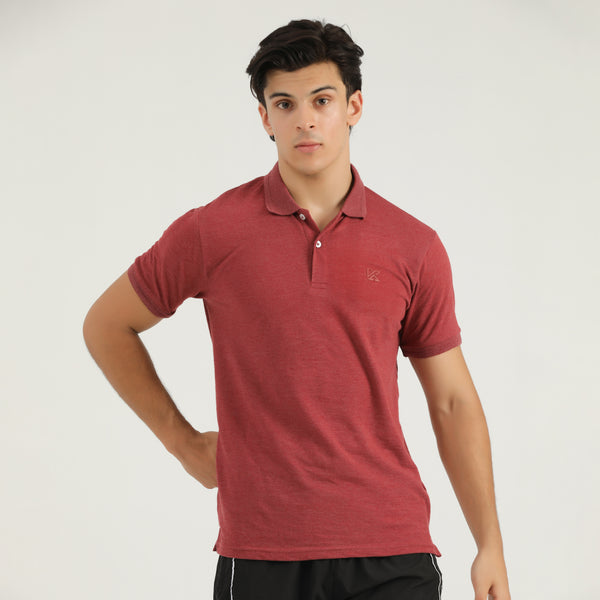 Milano Light Coral Classic Polo for Men by konfor 