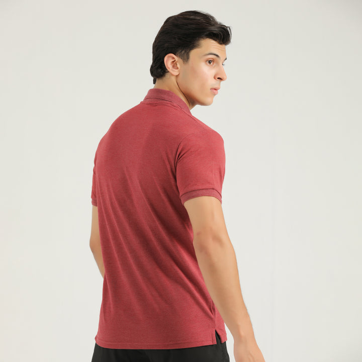 Milano Light Coral Classic Polo for Men by konfor 