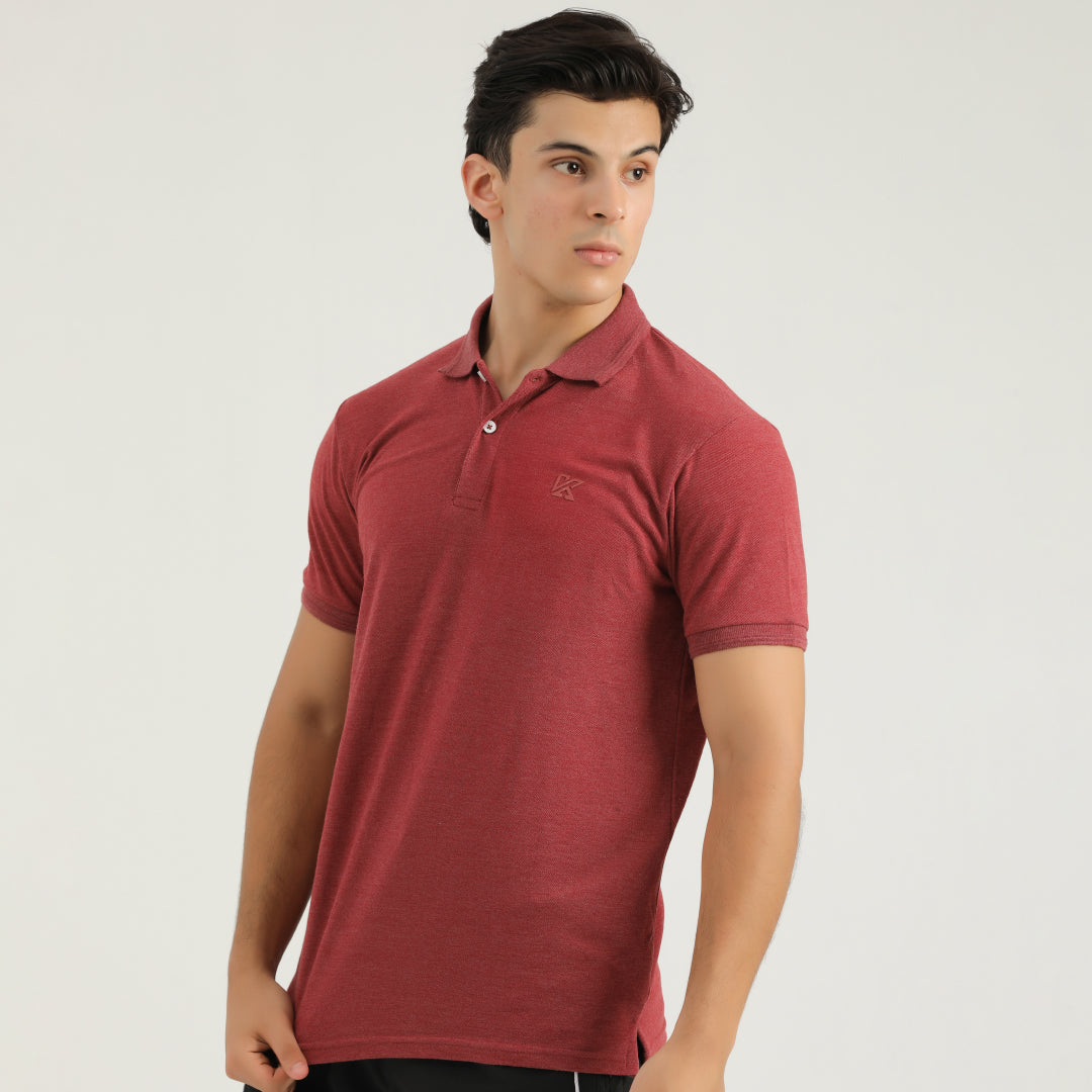 Milano Light Coral Classic Polo for Men by konfor 