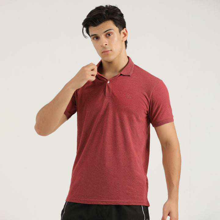 Milano Light Coral Classic Polo for Men by konfor 
