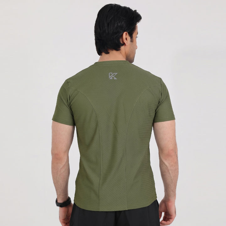 Discover Box Mesh Olive T-Shirt