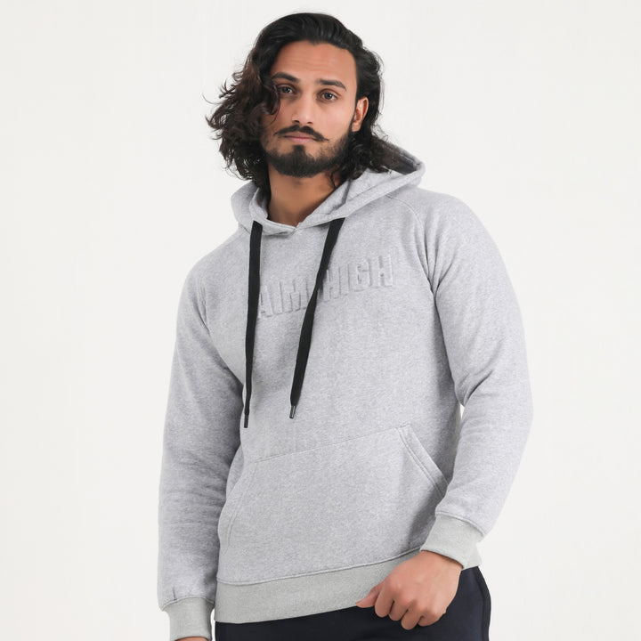 PLAIN ANTHEM LIGHT GREY HOODIE for man by konfor  