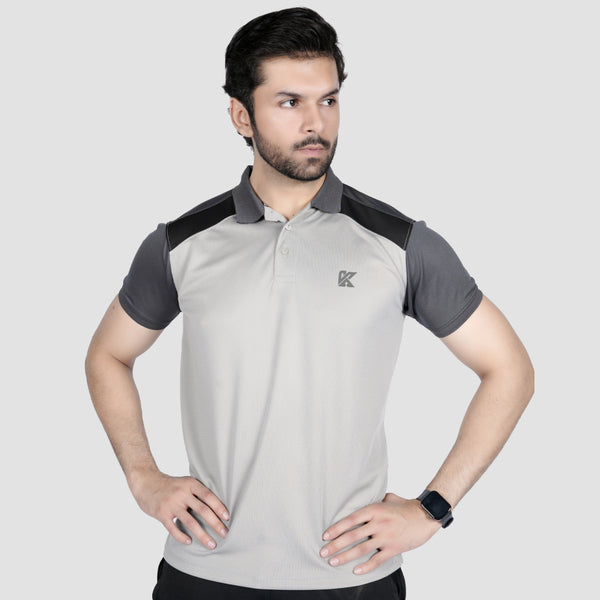 Plush Threads Dri-fit Polo Shirt for men, blending style and comfort.