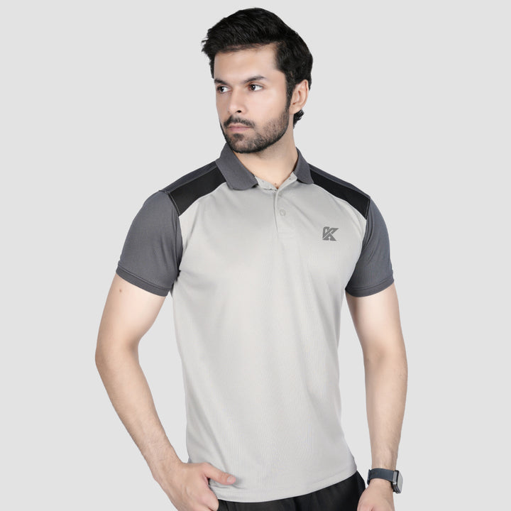 Plush Threads Dri-fit Polo Shirt for men, blending style and comfort.