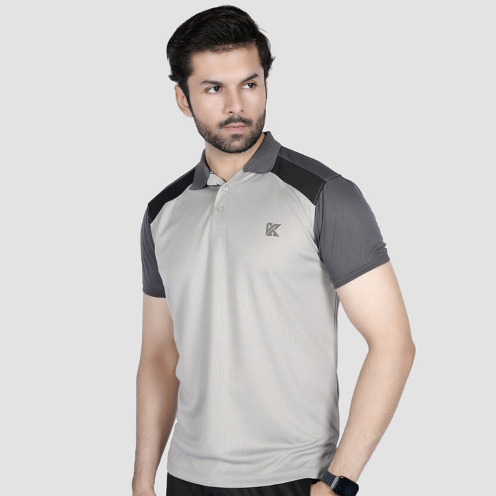 Plush Threads Dri-fit Polo Shirt for men, blending style and comfort.