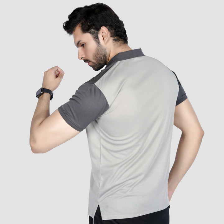 Plush Threads Dri-fit Polo Shirt for men, blending style and comfort.