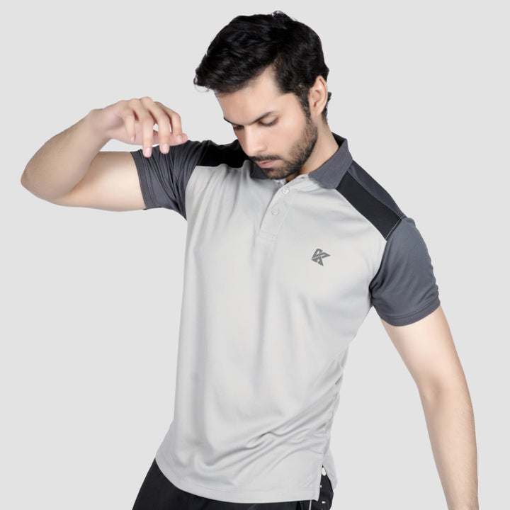 Plush Threads Dri-fit Polo Shirt for men, blending style and comfort.