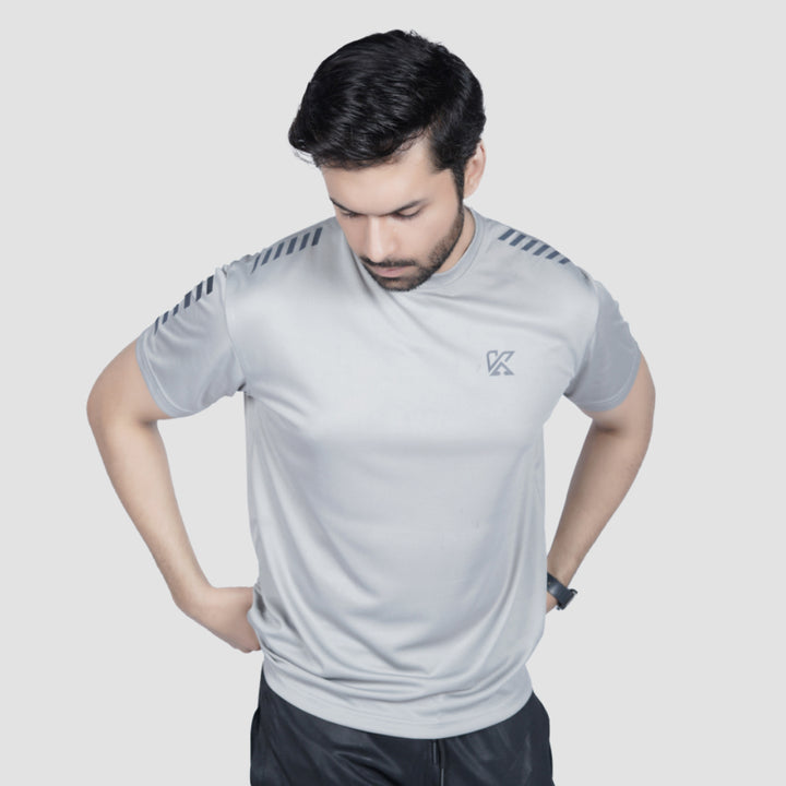 Power Flex T-Shirt for men, stretchable fitness tee.