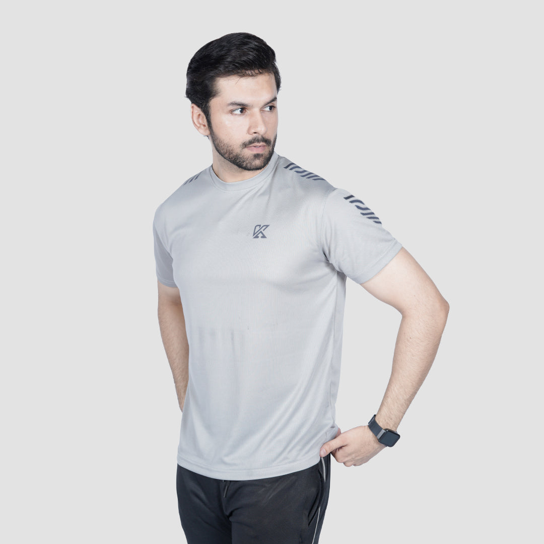 Power Flex T-Shirt for men, stretchable fitness tee.