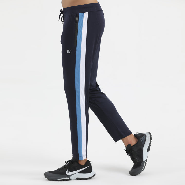Robust Blue and white light blue panal DryFit Trouser for man by konfor 