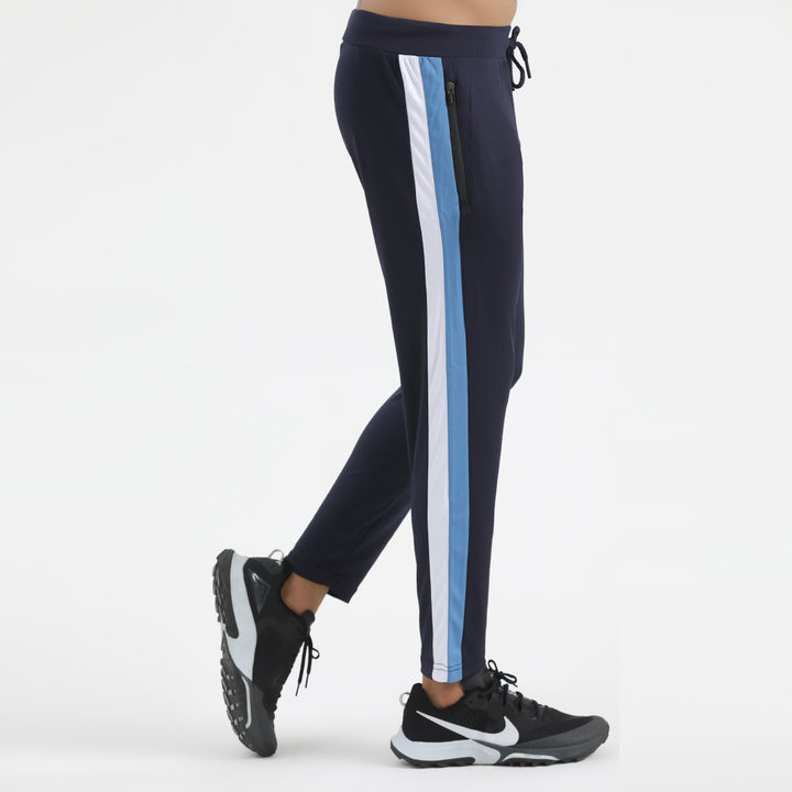 Robust Blue and white light blue panal DryFit Trouser for man by konfor 