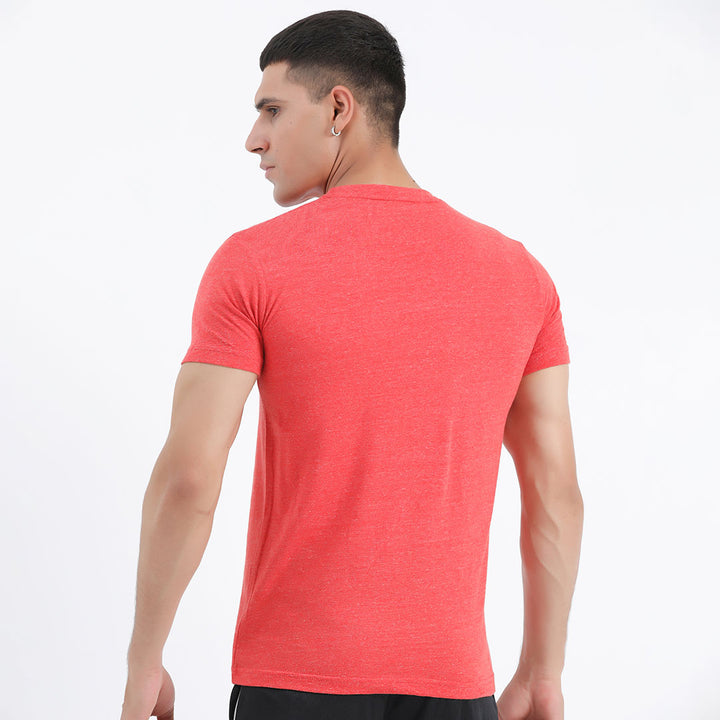 Rouge Coral Cotton T-Shirt for man by konfor 