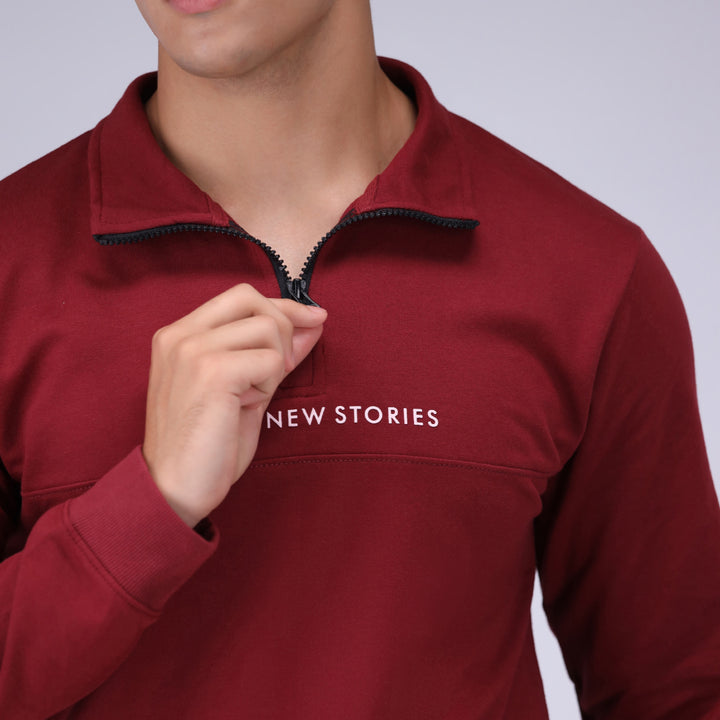 Scottish mock neck for men, premium men’s upper jacket.