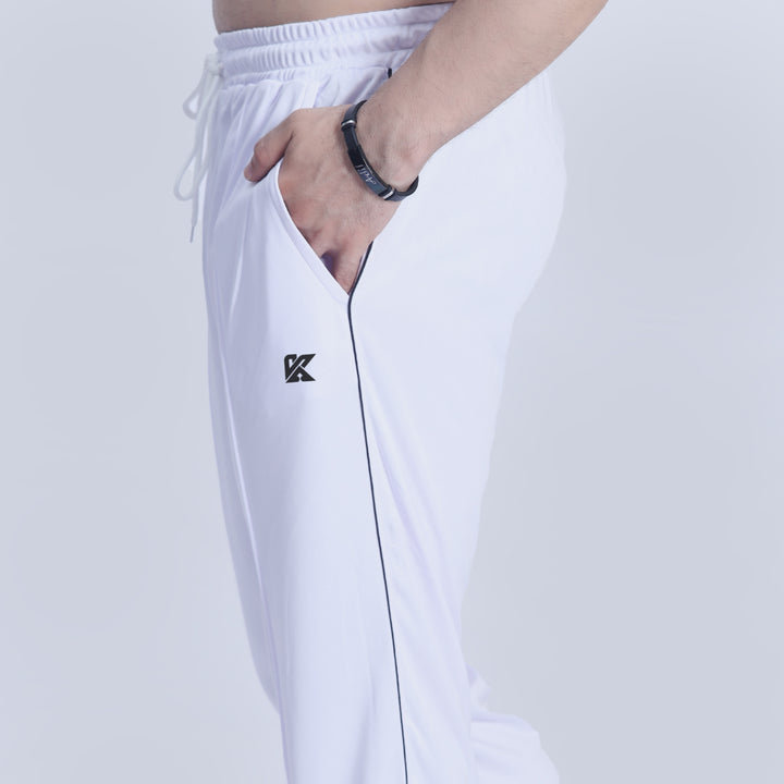 Slouch white baggy trouser loose fit for men