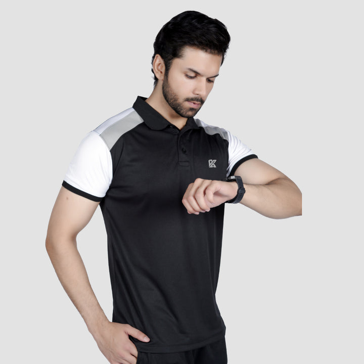 Soft Stitch Dri-fit Polo Shirt for men, perfect for workouts and casual wear.