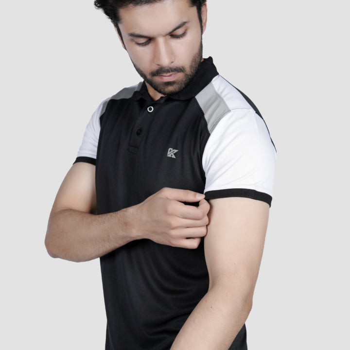 Soft Stitch Dri-fit Polo Shirt for men, perfect for workouts and casual wear.